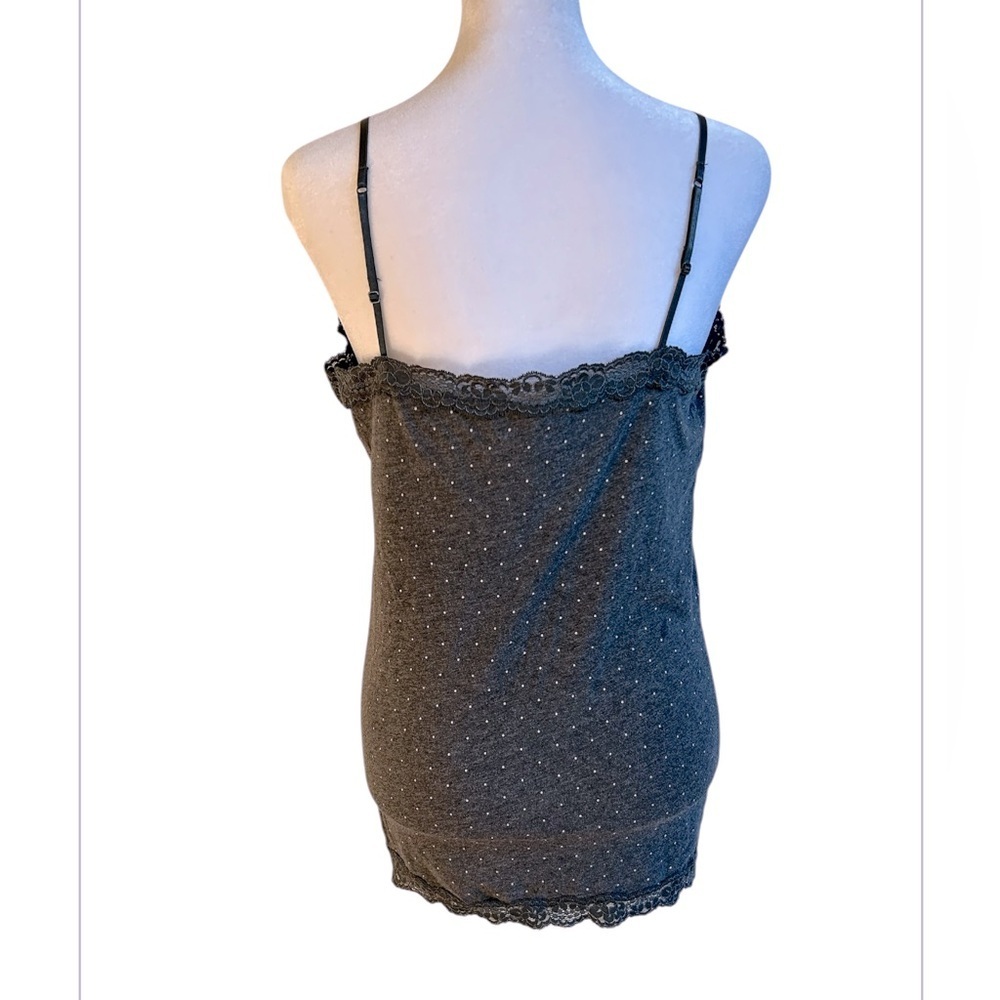 Vintage Y2K Aeropostale Lace Trim Cami Tank Size XL Elena Gilbert Alternative - Picture 2 of 12